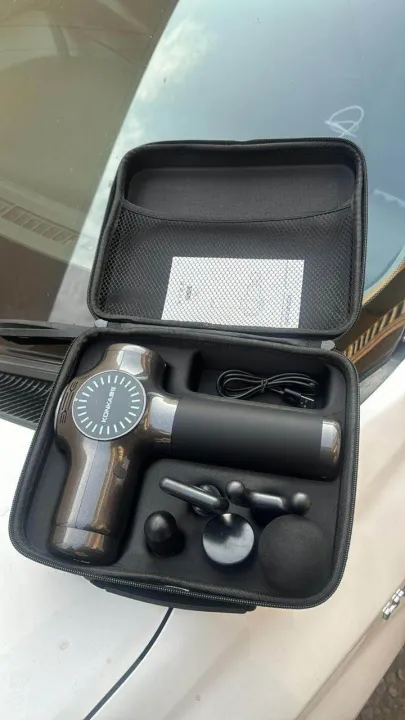 Konka%20Handheld%20Deep%20Tissue%20Percussion%20Massager.Massage%20Gun%20fascial%20Gun%20Muscle%20Neck%20Back%20Shoulde.Rechargeable%20Powerful%20Massager%20with%205%20Massage%20Head%20Attachments%20&%20Portable%20Bag%20LCD%20Touch%20Screen%2030%20Speed%20Mode(Black)%20-%20Image%205