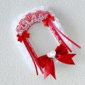 1Pc Cultural and Creative Lace Photo Card Holder, Bowknot Heart Anime Cartoon Game Character Collection Card Holder, Celebrity Photocard Support Fan Circle Decoration Card Holder. 