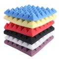 1PC Soundproofing Foam High-density Flame-retardant Pyramid Noise Sound-Absorbing Acoustic Foams Sound Treatment Panel. 