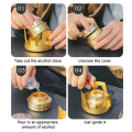 Portable Mini Alcohol Stove Burner Adjustable Firepower Gasoline Stove Aluminum Alloy Bracket Ultralight Brass Camping Stoves. 