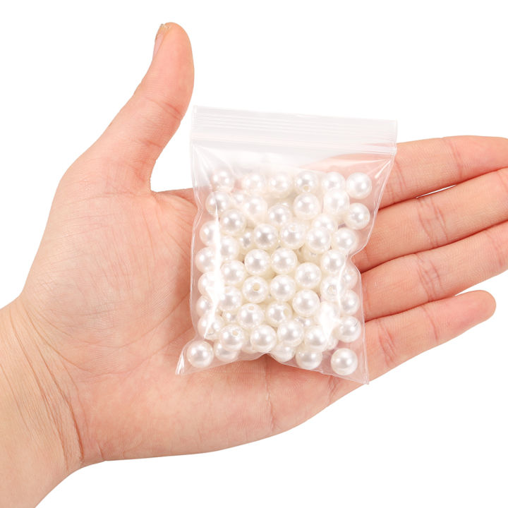 10-1000pcs/lot%203-20mm%20Straight%20Holes%20Acrylic%20Imitation%20Pearl%20Beige%20Bracelet%20Round%20Beads%20For%20DIY%20Craft%20Jewelry%20Making%20Supplies%20-%20Image%204