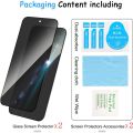 2Pack Fingerprint Unlock Privacy Screen Protector For Google Pixel 10 9 A/Pro XL 8 7 6 A/Pro Easy Installat Tempered Glass Cover.