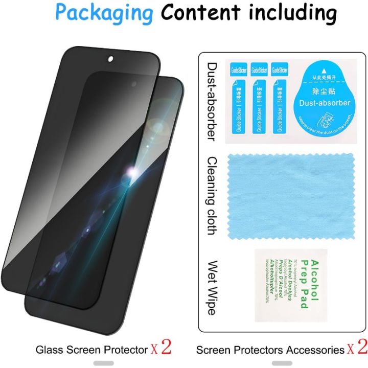 2Pack%20Fingerprint%20Unlock%20Privacy%20Screen%20Protector%20For%20Google%20Pixel%2010%209%20A/Pro%20XL%208%207%206%20A/Pro%20Easy%20Installat%20Tempered%20Glass%20Cover%20-%20Image%206