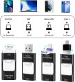 128Gb 4 in 1 USB 3.0 OTG FLASH DRIVE Compatible with iPhone, iPad, Android, PC and More Devices (Silver). 
