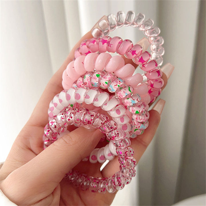 6pcs%20Sweet%20Cute%20Colorful%20Spiral%20Hair%20Ties%20Resin%20Jelly%20Coil%20Hair%20Rings%20Elastic%20Women%20Girls%20Ponytail%20Holders%20Hair%20Accessories%20-%20Image%207