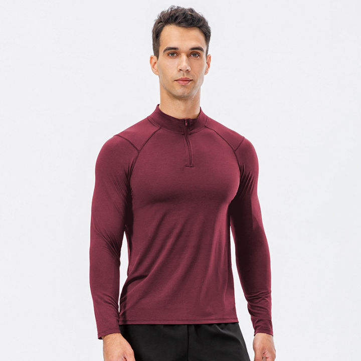 Men's%20Autumn%20Fitness%20Long-Sleeved%20Quick-Dry%20Running%20Tops%20Half-Zipper%20Slim-Fit%20Training%20Sweatshirt%20Baselayer%20Undershirts%20-%20Image%207