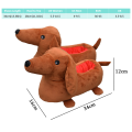 TreasuringU Dachshund Plush Slippers Cartoon Weiner Dog Non-Slip Fuzzy Shoes Funny Animals House Slippers Christmas Gifts. 