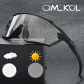 OMEKOL Brand New UV Protection Photochromic Cycling Glasses Bicycle Eyewear Men Women Mtb Bike Baseball Sports Sunglasses.