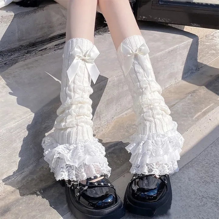 Ruffled%20Design%20Knitted%20Leg%20Warmer%20Lace%20Trim%20Bow%20Tiered%20Lace%20Lolita%20Socks%20Warm%20Knitted%20Fabric%20T-shaped%20Lace%20Socks%20Japanese%20Style%20-%20Image%207