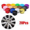20Pcs Car Wheel Nut Caps Protection Anti-Rust Auto Hub Car Tire Screw Caps Nut Bolt Covers Caps Exterior Decoration 17/19/21 mm. 