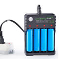 4 Slot 18650 Charger 3.7V Li-ion Battery USB Independent Charging 2X 3X 4X Portable Electronic 16340 14500 26650 Battery Charger. 