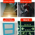 Luminous Tape Green Warning Ground Light Storage Stair Anti Slip Sticker Reflective Fluorescent Tape. 