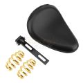 Motorcycle 3" Spring Bracket Front Driver Solo Seat For Harley Sporster Chopper Bobber Honda Yamaha. 