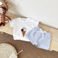 2Pcs Boy Girl Summer New Baby Clothes Sets Children Clothing Ice Cream Print T-shirt+Shorts Infant Toddler Outfit Suit Clothes. 