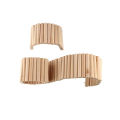 Hamster Habitat Accessories Multiple Size Wooden Bridge Cage Hamster Bendable Fence for Small Animals Climbing.