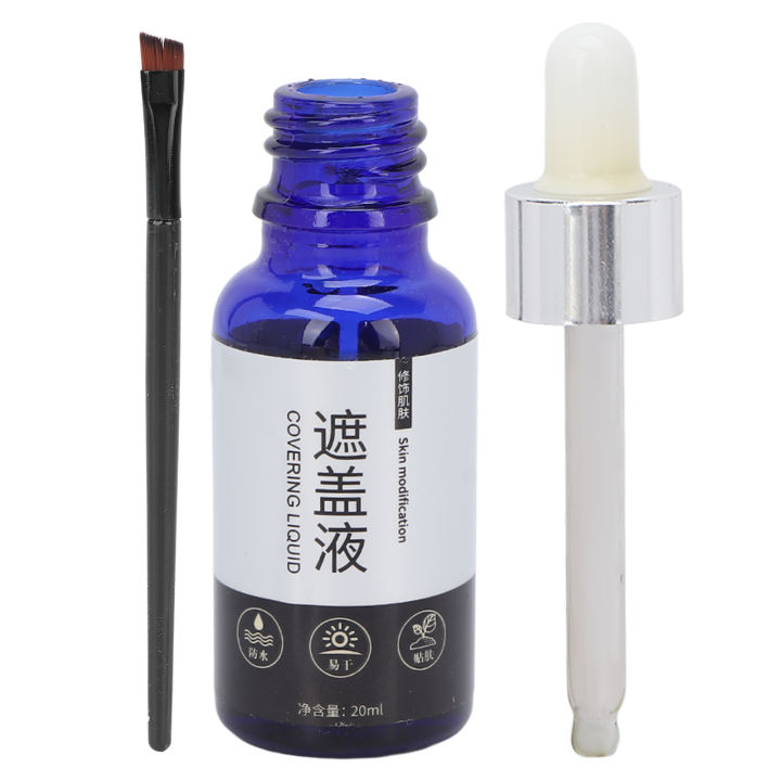 Vitiligo Cover Liquid Vitiligo Covering Liquid Waterproof Makeup Vitiligo Concealer Cosmetics for Face Body 20ml
