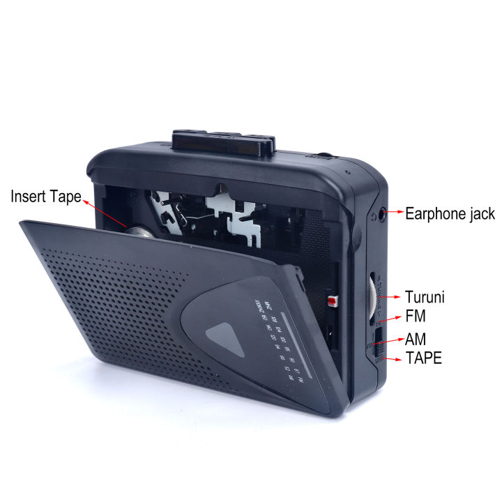 Tape%20Cassette%20Player%20Walkman%20Cassette%20Player%20Portable%20Speaker%20Multiple%20Power%20Supply%20Methods%20AM/FM%20Radio%20Function%20Music%20Player%20-%20Image%206