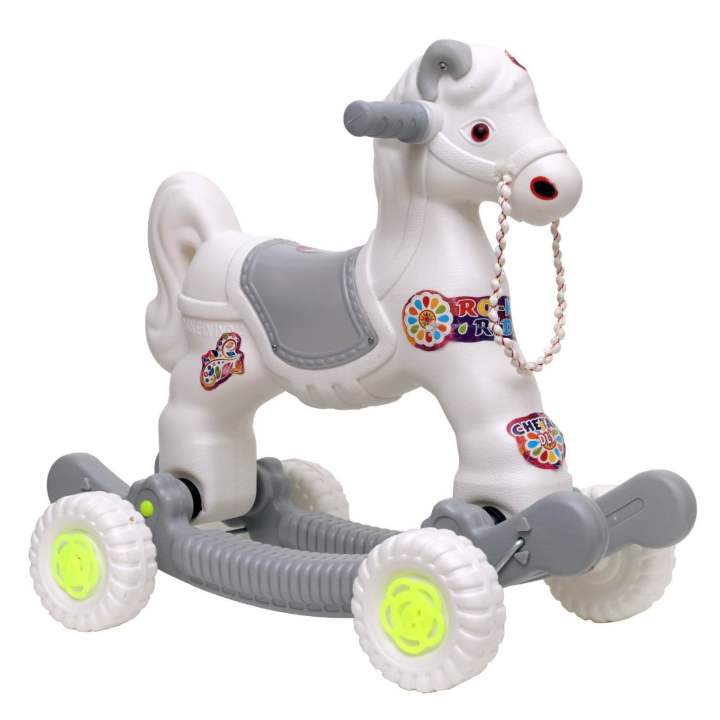 2 in 1 Baby Ride on Horse Rider and Rocker for Kids 1-3 Years Birthday ...