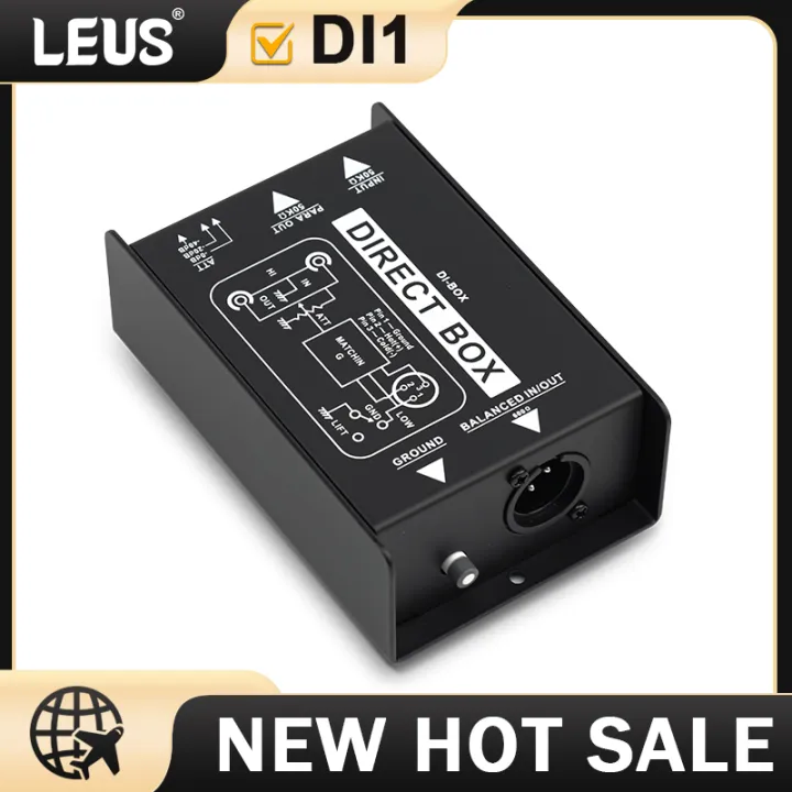 German Direct Injection Box LEUS DI1-2 Passive Audio DI Box Direct Injection Box Low Noise Guitar ...