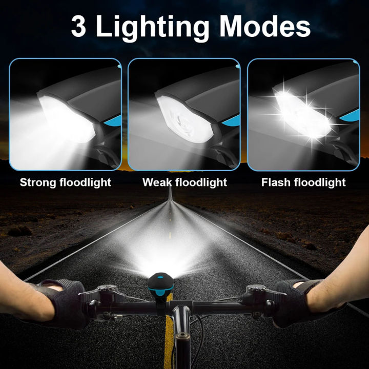 USB%20Rechargeable%20Bicycle%20Light%20Bike%20Front%20Light%20Waterproof%20Night%20Riding%20Bicycle%20Headlight%20With%20Horn%20-%20Image%202