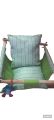 Baby Swing set with comfortable Soft Backrest Cushion, Secure Wooden Hanging Hand made Swing Seat Chair for infants. 