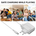 Charger With EU Plug For  3DS XL/2DS/DSi 1.2m Charging Cable For New 3DS XL/New 3DS/New 2DS XL/New 2DS/2DS XL/DSi XL. 