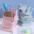 School Stationery Makeup Organizer Desktop Storage Box Container for Cosmetics Jewelry Stationery Plastic Organizer. 