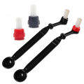 Leeseph Coffee Machine Brush Cleaner with Spoon 2 in 1, Barista Espresso Machine Brush Replacement Head, Coffee Cleaning Tool.
