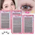 MIAOJIE 32Rows Eyelash Book High Quality Manga Lashes Cluster Lashes Manhua Eyelashes Elf Makeup Strand Eyelashes Douyin Makeup.