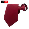 Zipper Ties For Men Pre-tied Neck Tie 8cm Top Quality Red Black Navy Blue Pre-tied Neckties Classic Man Zipper Gravatas Wedding. 
