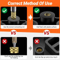 Heat Set Insert Soldering Iron Tip Head M2 M2.5 M3 M4 M5 M6 Hot Melt Insets Nut Brass Embedded Thread Insertion Kit For Plastic. 
