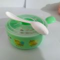 ModularTech kids bowl with cover and spoon, colorful high quality plastic bowl set with cartoon characters, bowl set with spoon for good food habits of your kids, healthy meal time bowl set for children. 