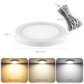 12V Smart Tuya APP Control LED Light Dimmable Voice,Ultra-Thin Stick-on Ceilling Lamp.LED Puck Lights for Cabinet Show Shelf lightify. 