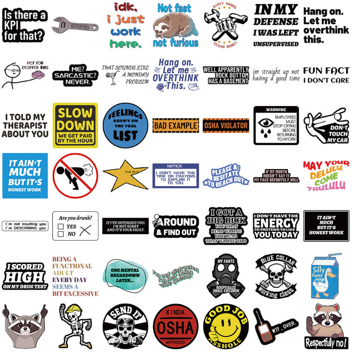 50PCS%20Funny%20Stickers%20for%20Adults%20PVC%20Cartoon%20Decals%20for%20Scrapbooking%20Laptops%20Water%20Bottles%20Cars%20Glass%20Surface%20Compatible%20-%20Image%203