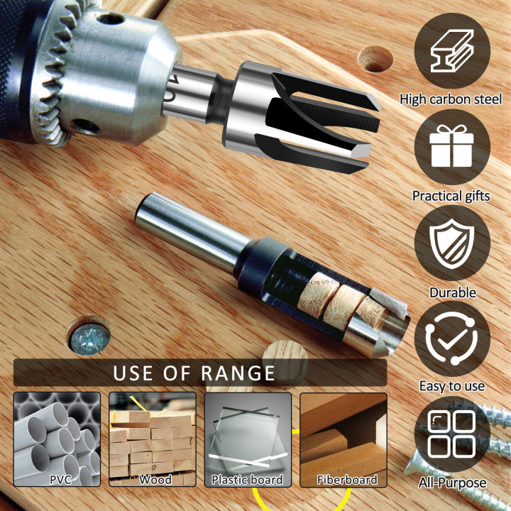 Wood%20Plug%20Cutter%20Drill%20Bit%20Set%20Tenon%20Dowel%20Maker%20Plug%20Hole%20Cutter%20Straight%20And%20Tapered%20Taper%206mm%2010mm%2013mm%2016mm%20Woodworking%20Cor%20-%20Image%204