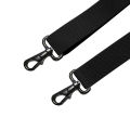 Heavy Duty Big Tall Suspenders with 4 Snap Hooks 3.5*120cm for Men Work Adjustable Elastic Trouser Brace Strap Belt Solid Black.