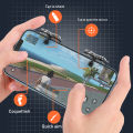 X8 Mobile Game Trigger For PUBG Phone Gaming 6 Finger Trigger Sensitive Shoot Phone Game Trigger L1 R1 Aim Keys Game Controller. 