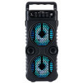 Outdoor Portable Wireless Speaker Dual 3 Inches Music Stereo Subwoofer Bass USB Power Supply For Dancing Party Family Karaoke.