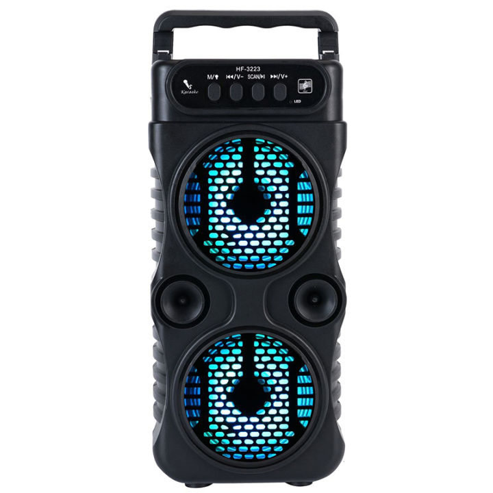 Outdoor%20Portable%20Wireless%20Speaker%20Dual%203%20Inches%20Music%20Stereo%20Subwoofer%20Bass%20USB%20Power%20Supply%20For%20Dancing%20Party%20Family%20Karaoke%20-%20Image%205