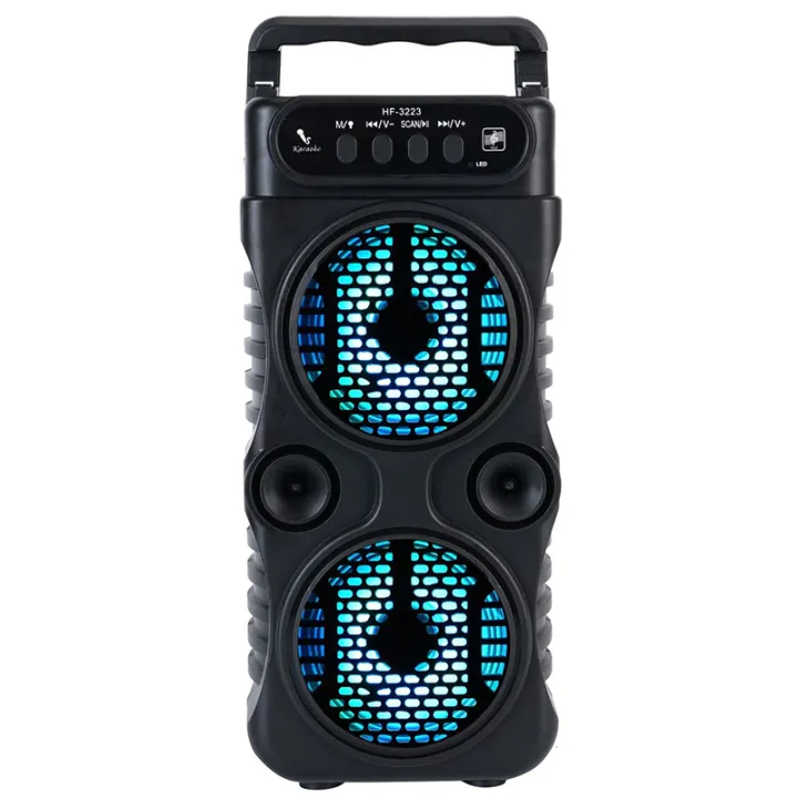 Outdoor%20Portable%20Wireless%20Speaker%20Dual%203%20Inches%20Music%20Stereo%20Subwoofer%20Bass%20USB%20Power%20Supply%20For%20Dancing%20Party%20Family%20Karaoke%20-%20Image%205