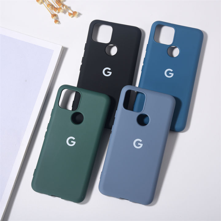 For Google Pixel 5/5A 5G Case Liquid Silicone Soft Cover For Pixel5 G5NZ6 Pixel 5A G1F8F Slim TPU Shockproof Back Bumper Housing
