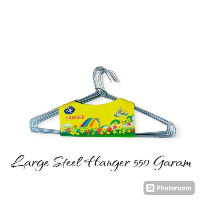 Stainless%20Steel%20High%20Quality%20Cloth%20Hanger%20for%20Hanging%20Saree%20,%20Kurt%E2%80%99a%20,%20Pants,%20Steel%20pack%20of%2012%20-%20Image%202