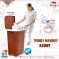 Large Turkish Laundry Basket With Lid. 