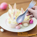 Pure Titanium Spork 2 in 1 Spoon Ultralight Tableware Portable Fork Outdoor Camping Picnic Travel Cookware Eco-Friendly Flatware. 