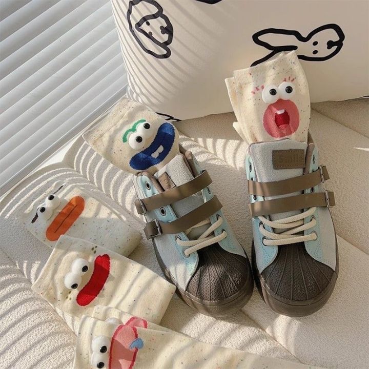 Funny%20Expression%20Women's%20Socks%20Spring%20Summer%20School%20Students%20Wearing%20Cute%20Cartoon%20Big%20Eyes%20Men%20Socks%20Friends%20Birthday%20Gifts%20-%20Image%203