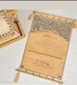 Wedding customized handmade Palki shahi chithi box set beautiful handmade customized work indian style Date fix box. 