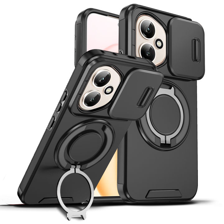 For 400 Pro Slide Camera Protection Magnetic Stand Phone Case for 400 Lite Defender Cover