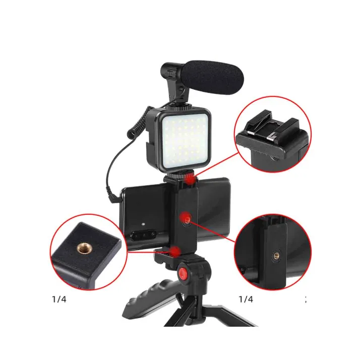 Smartphone%20Video%20Vlogging%20Kit%20with%20LED%20Light,%20Phone%20Holder,%20Microphone,%20Tripod,%20Carry%20Bag,%20TECELKS%20YouTube%20Starter%20Kit%20for%20iPhone/Android,%20Content%20Creator%20Kit%20for%20Video%20Recording%20Vlogging%20-%20Image%208