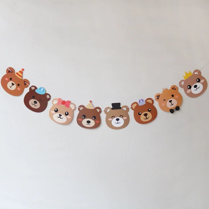 Brown%20Bear%20Birthday%20Letter%20Pull%20Flag%20Party%20Decoration%20Banner%20Layout%201%20Set%201%20Piece%20-%20Image%204