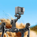 Camera Mount Holder Motorcycle Clip for GoPro 12 11 10 for Insta 360 X2 X3 X4 Action Camera Bike Bicycle Handlebar Stand Bracket.